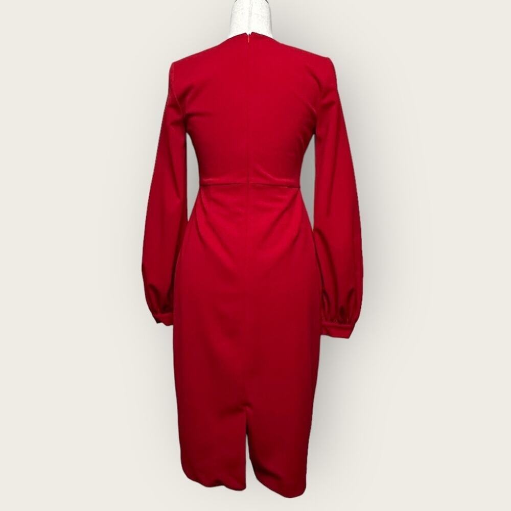 NWT | Belle Badgley Mischka | Kiera Dress | Red | Size 2 - Picture 4 of 15